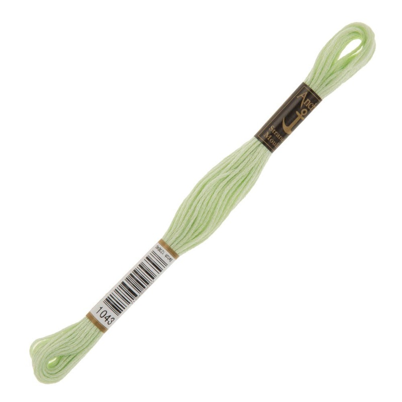 Anchor Stranded Mouline Embroidery Thread, 8m, Green – 1043