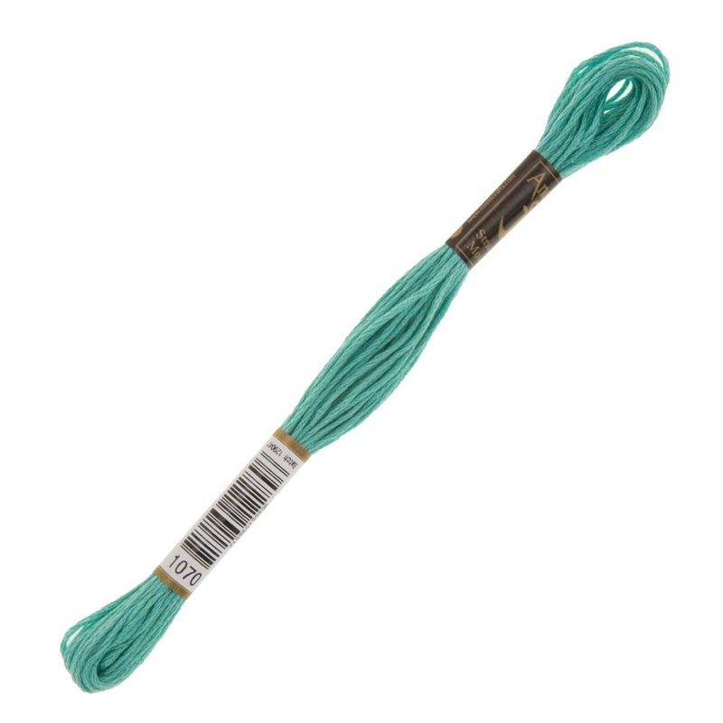 Anchor Stranded Mouline Embroidery Thread, 8m, Green – 1070