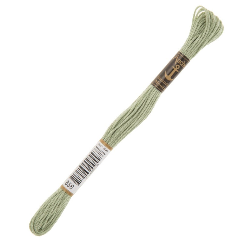Anchor Stranded Mouline Embroidery Thread, 8m, Grey – 0858