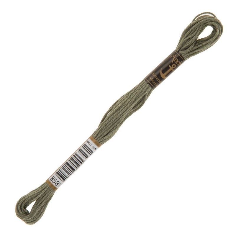 Anchor Stranded Mouline Embroidery Thread, 8m, Grey – 8581