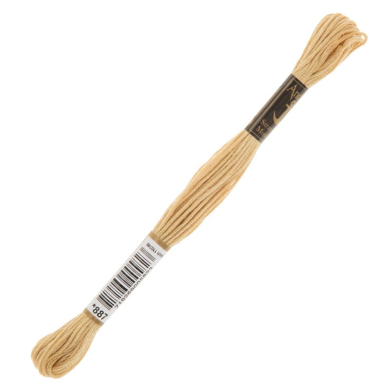 Anchor Stranded Mouline Embroidery Thread, 8m, Orange – 0887