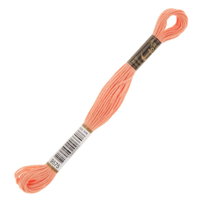 Anchor Stranded Mouline Embroidery Thread, 8m, Orange – 9575