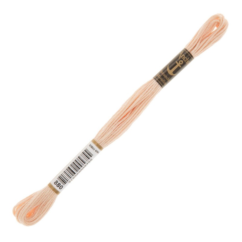 Anchor Stranded Mouline Embroidery Thread, 8m, Pink – 0880