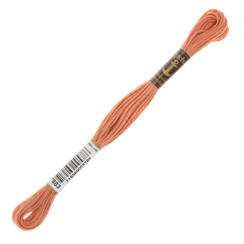Anchor Stranded Mouline Embroidery Thread, 8m, Pink – 0883