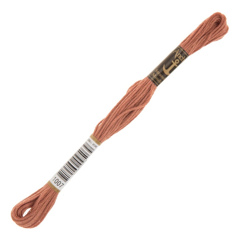 Anchor Stranded Mouline Embroidery Thread, 8m, Pink – 1007