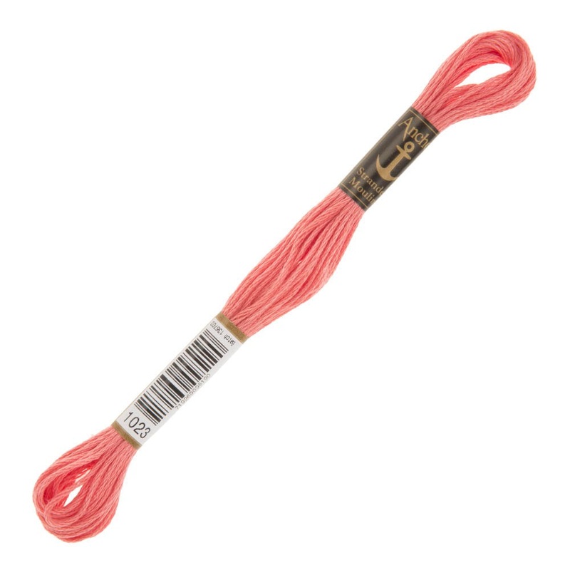 Anchor Stranded Mouline Embroidery Thread, 8m, Pink – 1023