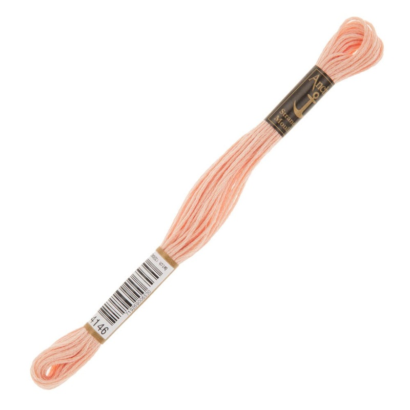 Anchor Stranded Mouline Embroidery Thread, 8m, Pink – 4146
