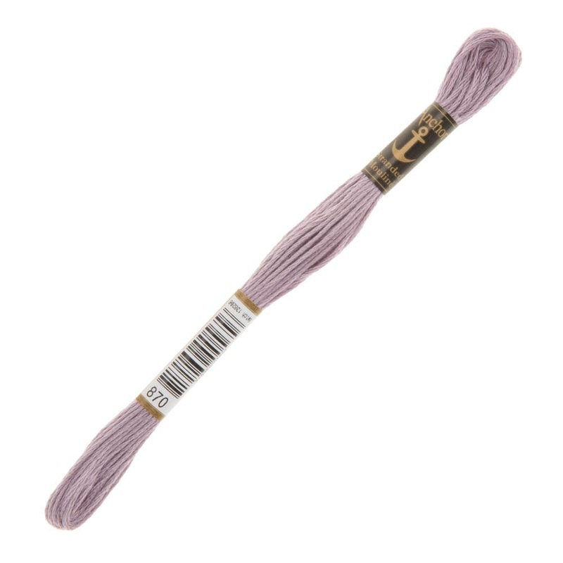 Anchor Stranded Mouline Embroidery Thread, 8m, Purple – 0870