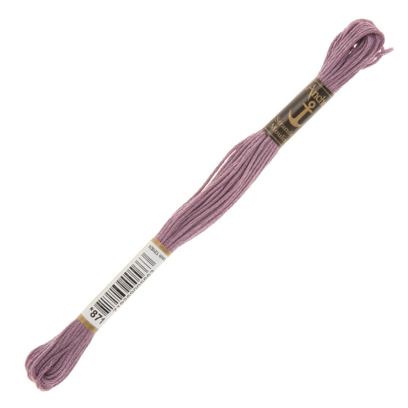 Anchor Stranded Mouline Embroidery Thread, 8m, Purple – 0871