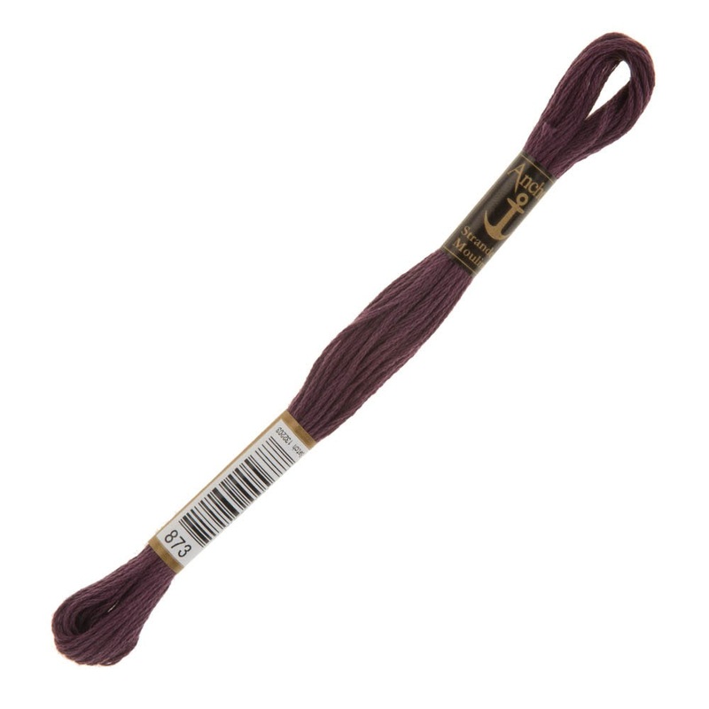 Anchor Stranded Mouline Embroidery Thread, 8m, Purple – 0873
