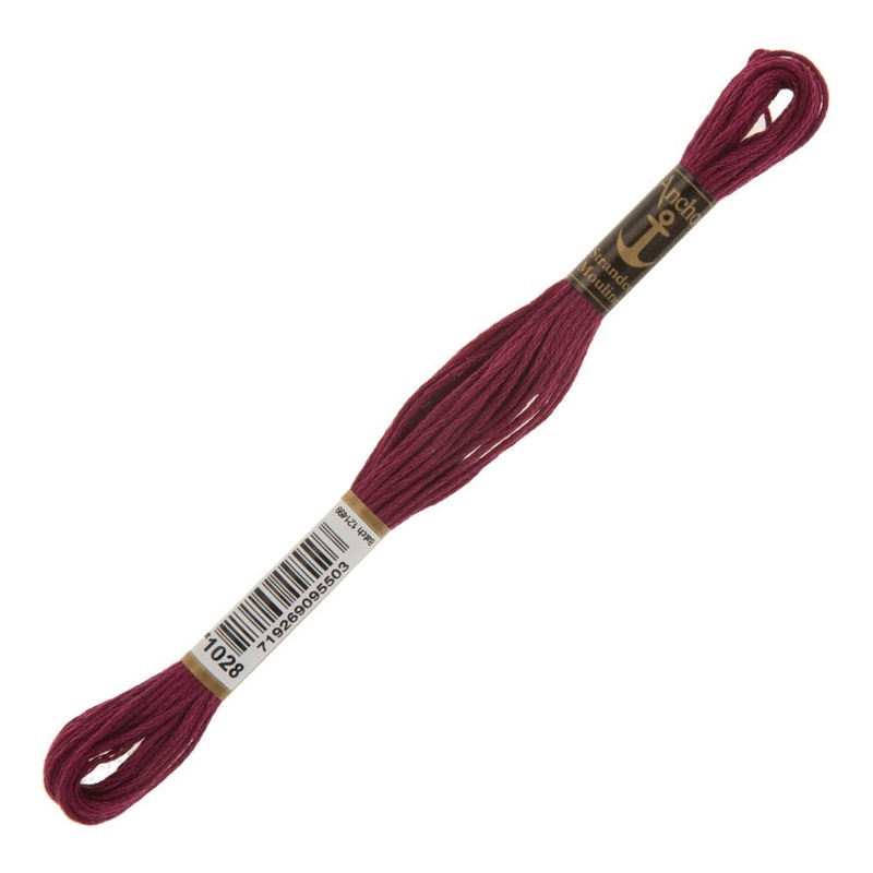 Anchor Stranded Mouline Embroidery Thread, 8m, Purple – 1028
