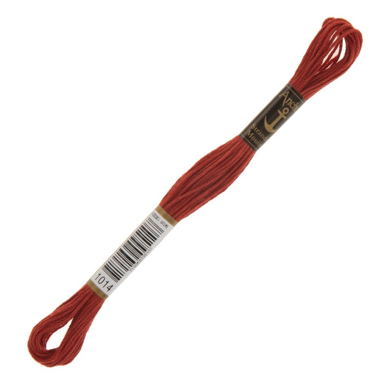 Anchor Stranded Mouline Embroidery Thread, 8m, Red – 1014