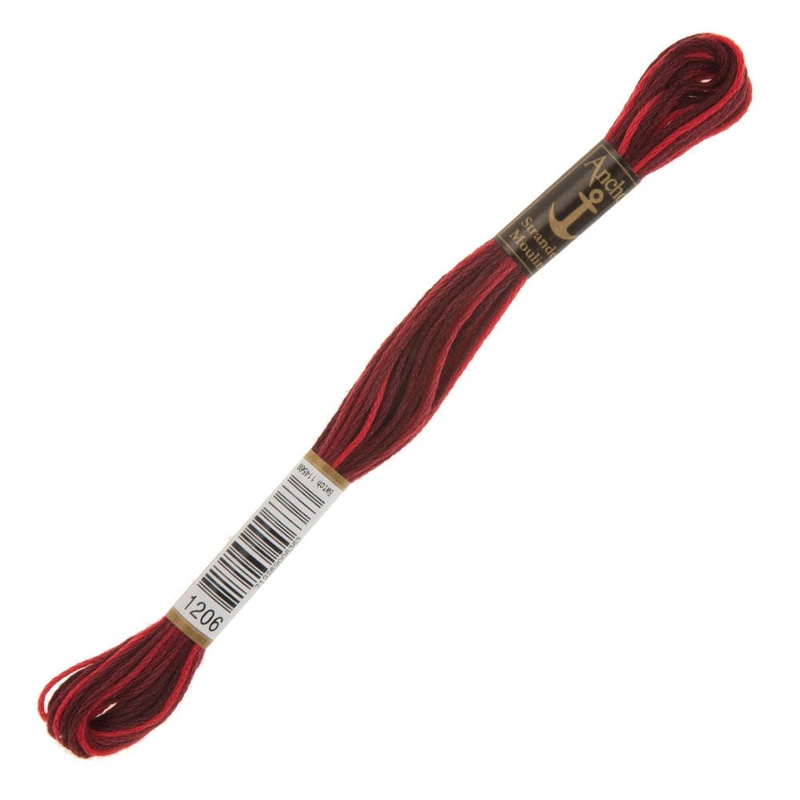 Anchor Stranded Mouline Embroidery Thread, 8m, Variegated  – 1206