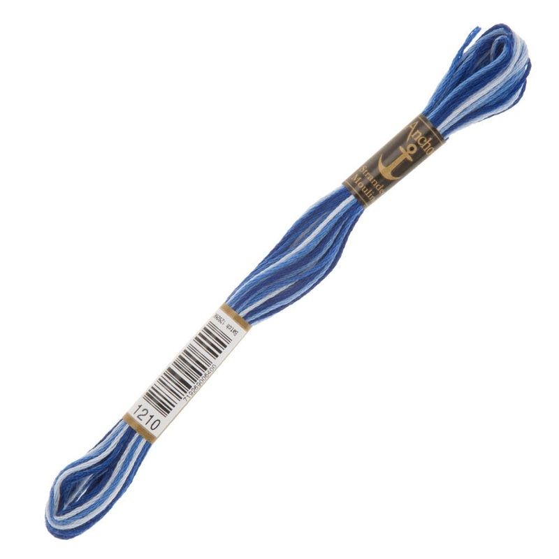 Anchor Stranded Mouline Embroidery Thread, 8m, Variegated  – 1210