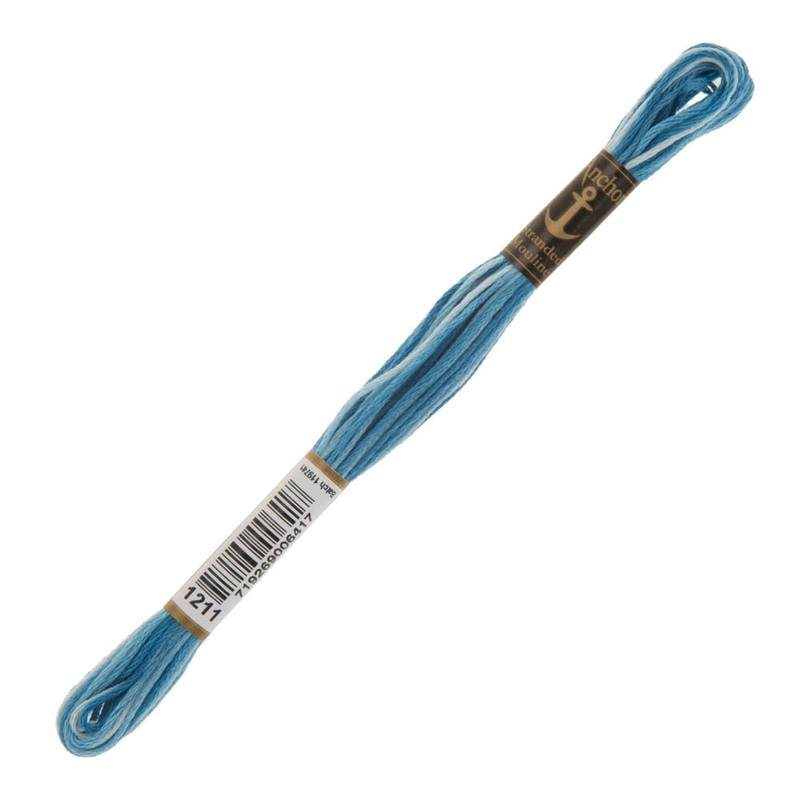 Anchor Stranded Mouline Embroidery Thread, 8m, Variegated  – 1211