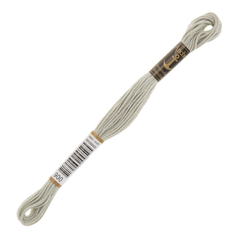 Anchor Stranded Mouline Embroidery Thread, 8m, White – 0900