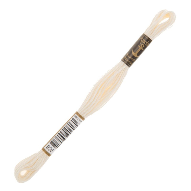 Anchor Stranded Mouline Embroidery Thread, 8m, White – 0926