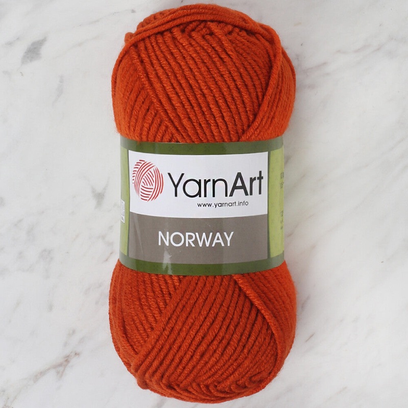 YarnArt Norway Knitting Yarn, Brick – 847