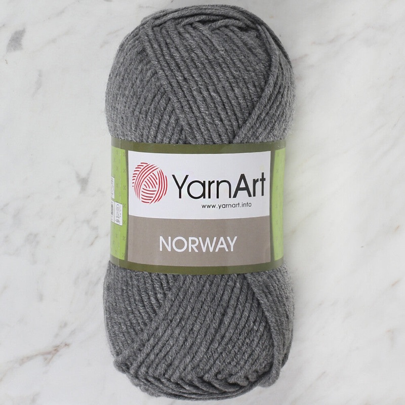 YarnArt Norway Knitting Yarn, Dark Grey – 24