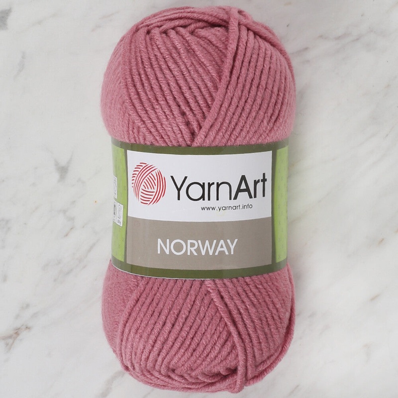 YarnArt Norway Knitting Yarn, Dusty Rose – 3017