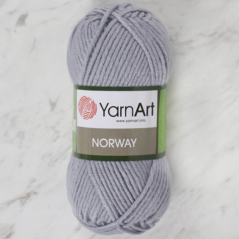 YarnArt Norway Knitting Yarn, Grey – 3072