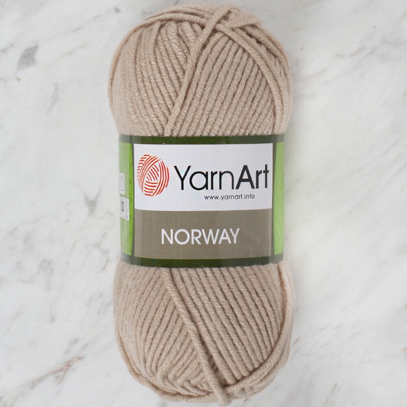 YarnArt Norway Knitting Yarn, White – 848