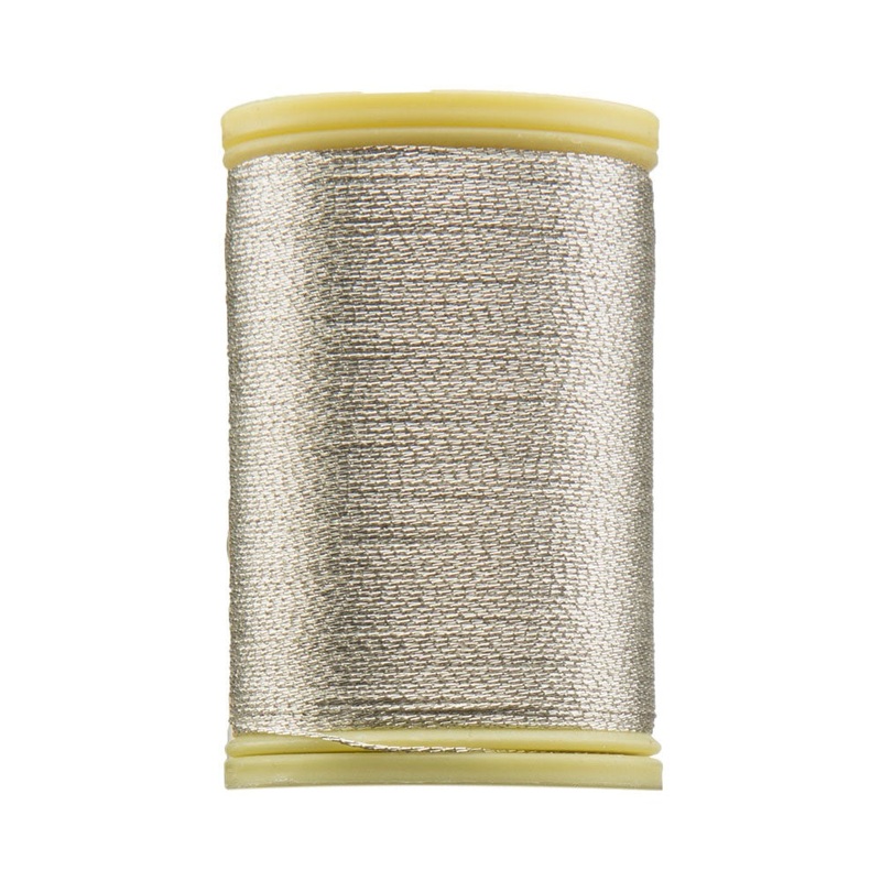 Anchor No:14 10g Metallic Hand Embroidery Glitter Thread Grey – 4565014-0001