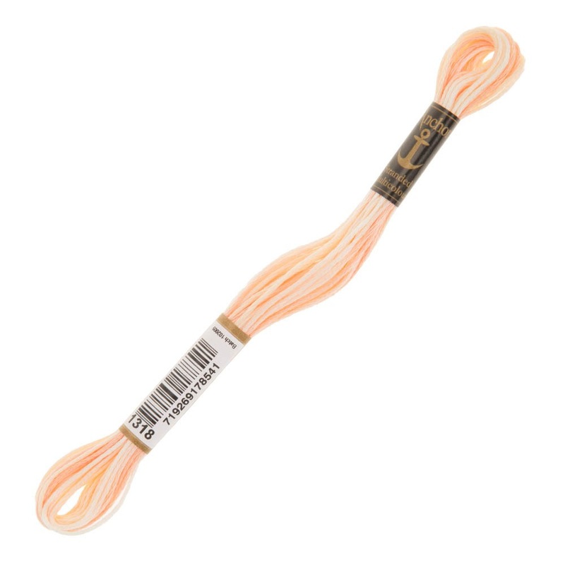 Anchor Stranded Mouline Embroidery Thread, 8m, Orange – 1318