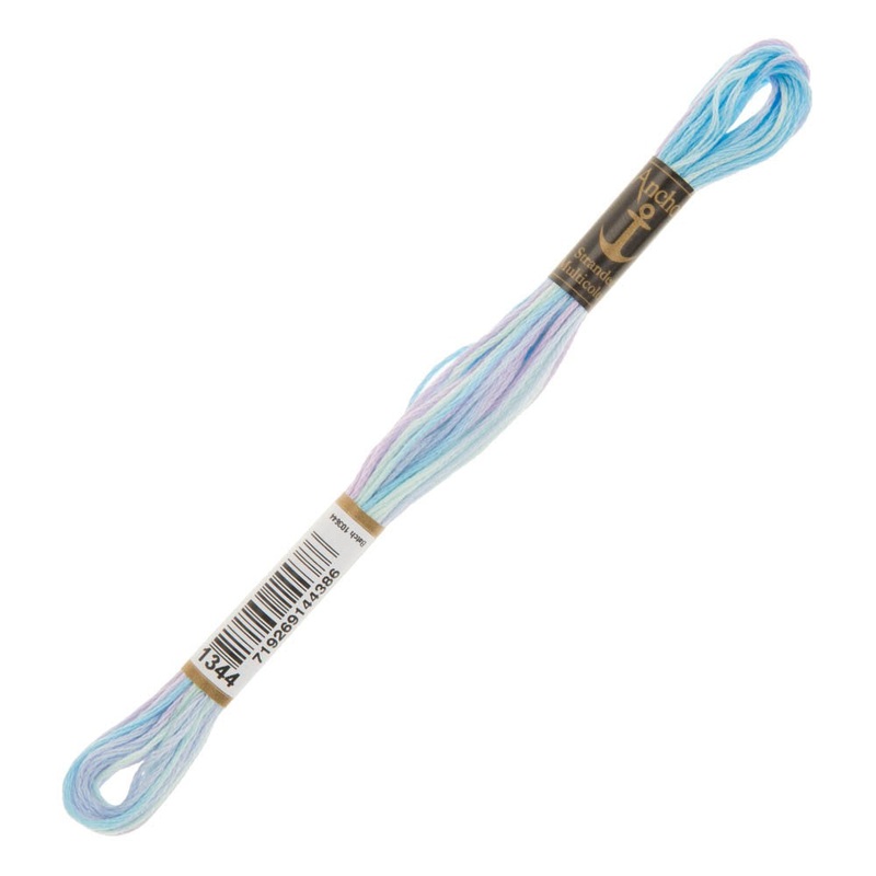 Anchor Stranded Mouline Embroidery Thread, 8m, Variegated  – 1344