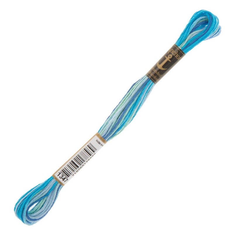 Anchor Stranded Mouline Embroidery Thread, 8m, Variegated – 1347