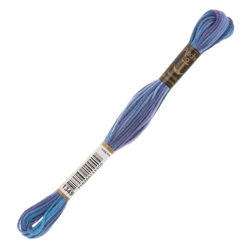 Anchor Stranded Mouline Embroidery Thread, 8m, Variegated  – 1349