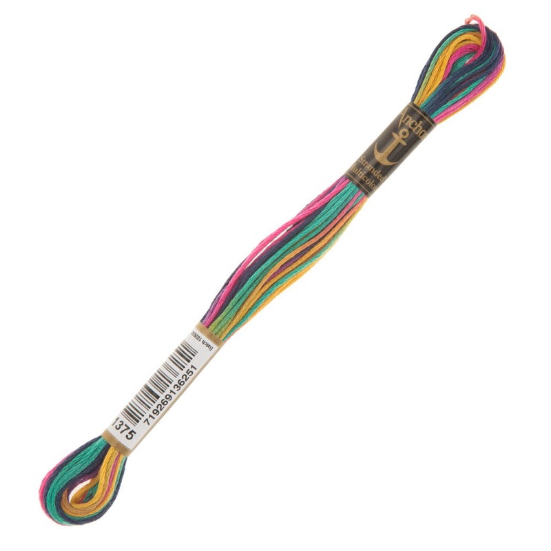 Anchor Stranded Mouline Embroidery Thread, 8m, Variegated – 1375
