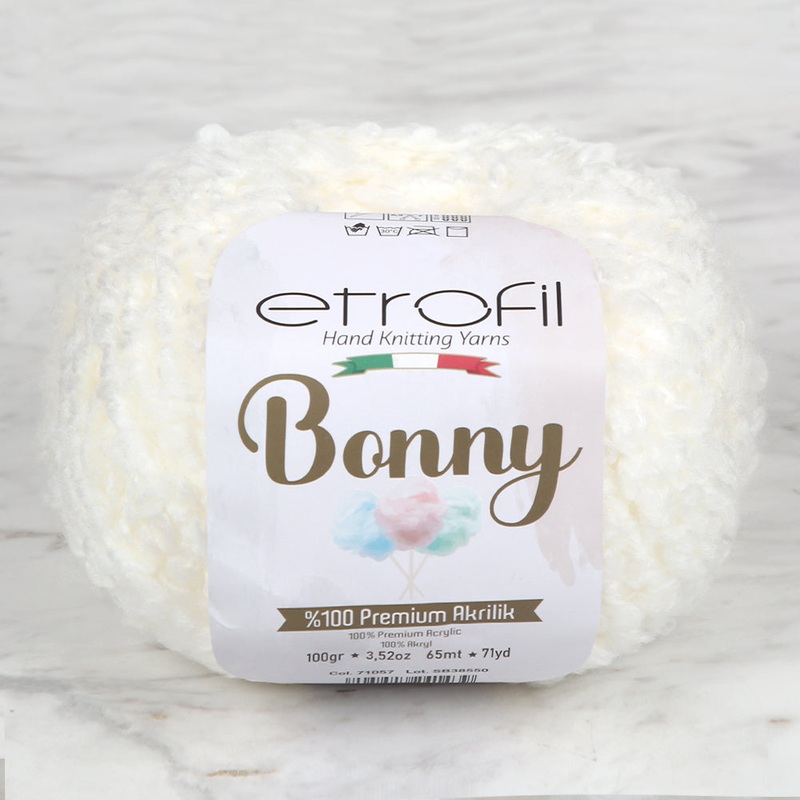 Etrofil Bonny Hand Knitting Yarn, Cream – 71057