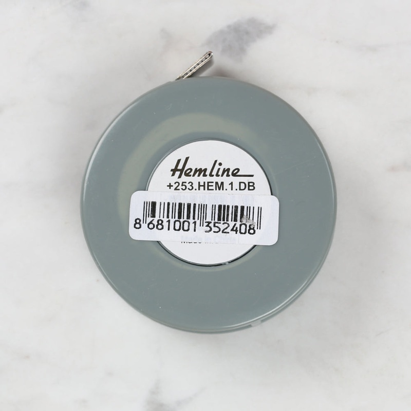 Hemline Automatic Tape Measure Grey 150cm/60 inch – 253
