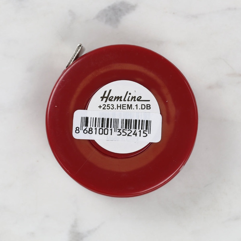 Hemline Automatic Tape Measure Red 150cm/60 inch – 253