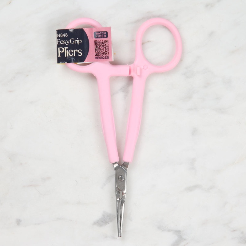 Hemline Easy Grip Pliers Pink – B4848