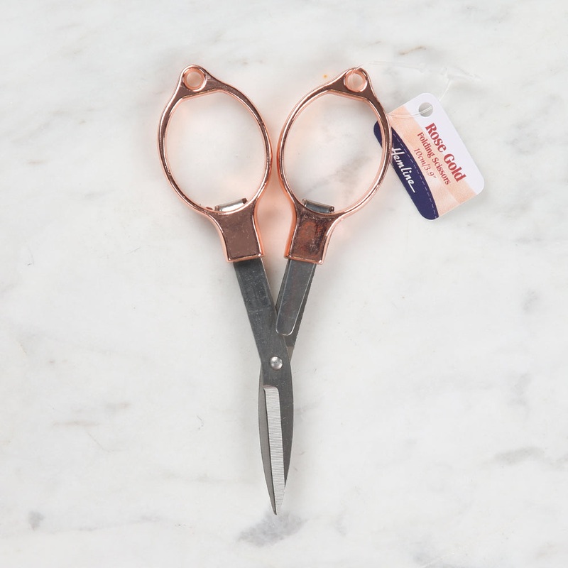 Hemline Foldable Eyeglasses Scissors Bronze – 353