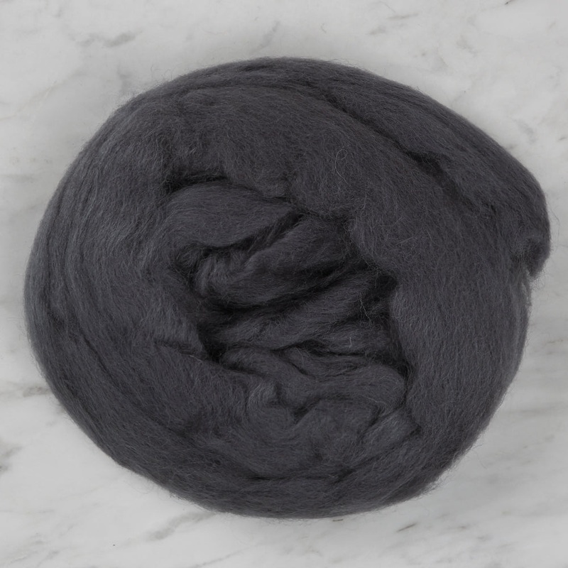 Kartopu Natural Wool Roving Felt,Anthracite – K936