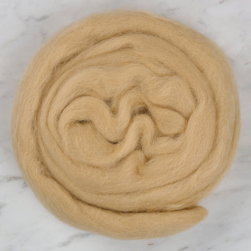Kartopu Natural Wool Roving Felt,Beige – K849