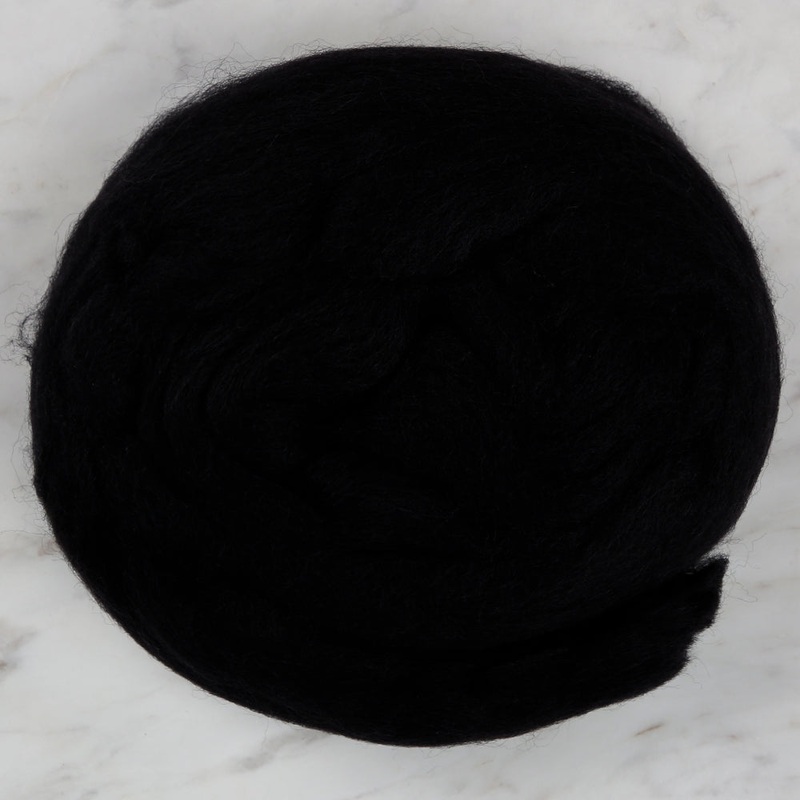 Kartopu Natural Wool Roving Felt,Black – K940