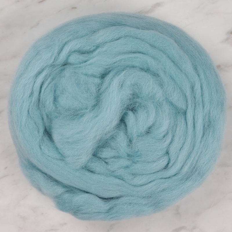 Kartopu Natural Wool Roving Felt,Blue – K435