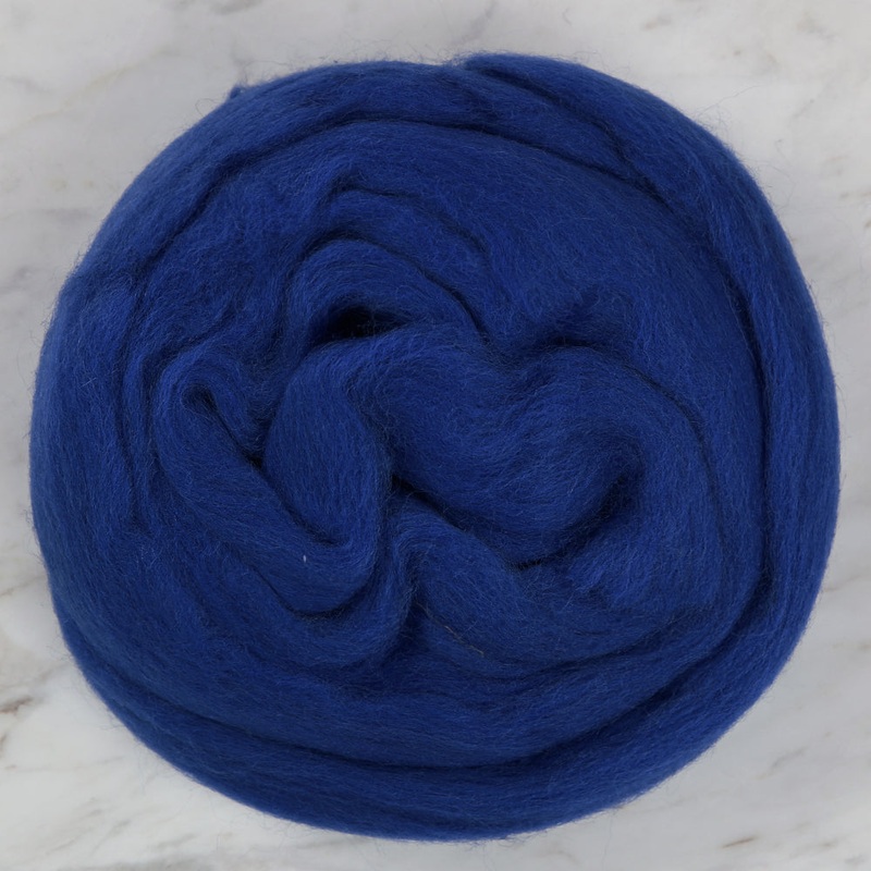 Kartopu Natural Wool Roving Felt,Blue – K530