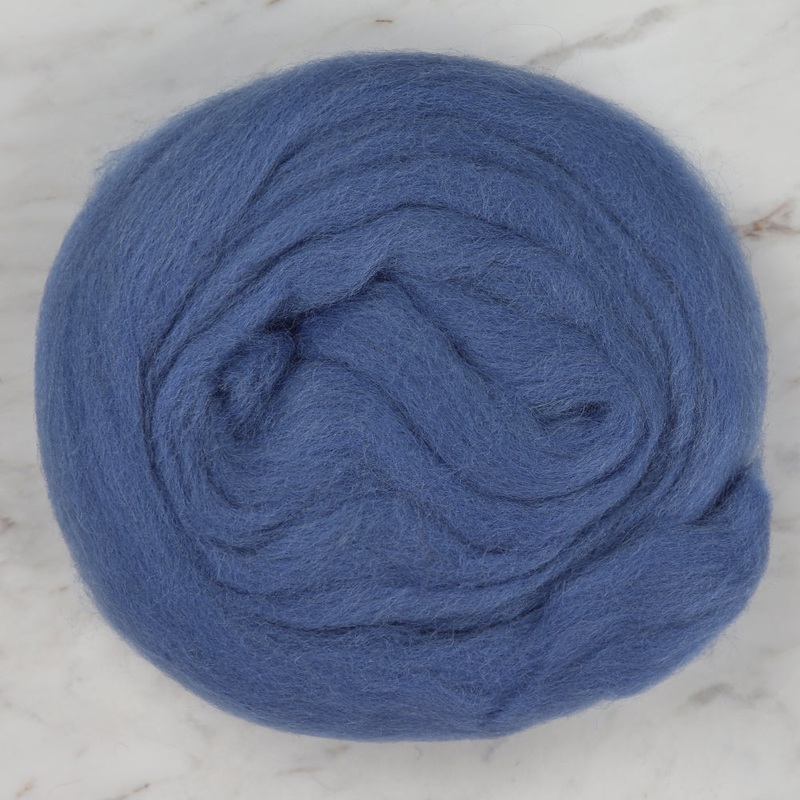 Kartopu Natural Wool Roving Felt,Blue – K531