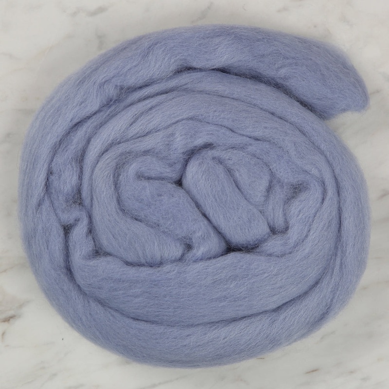 Kartopu Natural Wool Roving Felt,Blue – K927