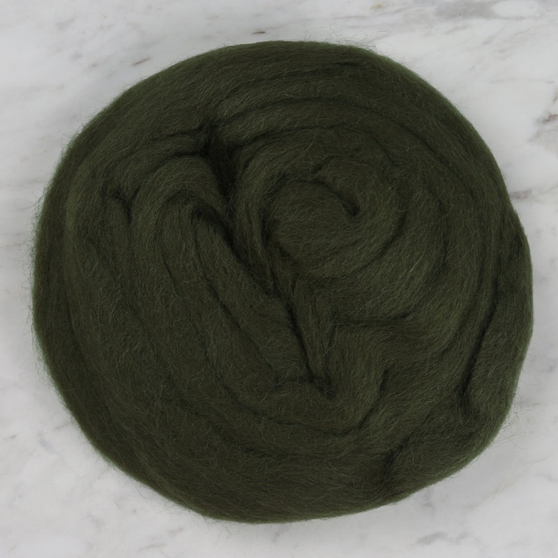 Kartopu Natural Wool Roving Felt,Green – K410