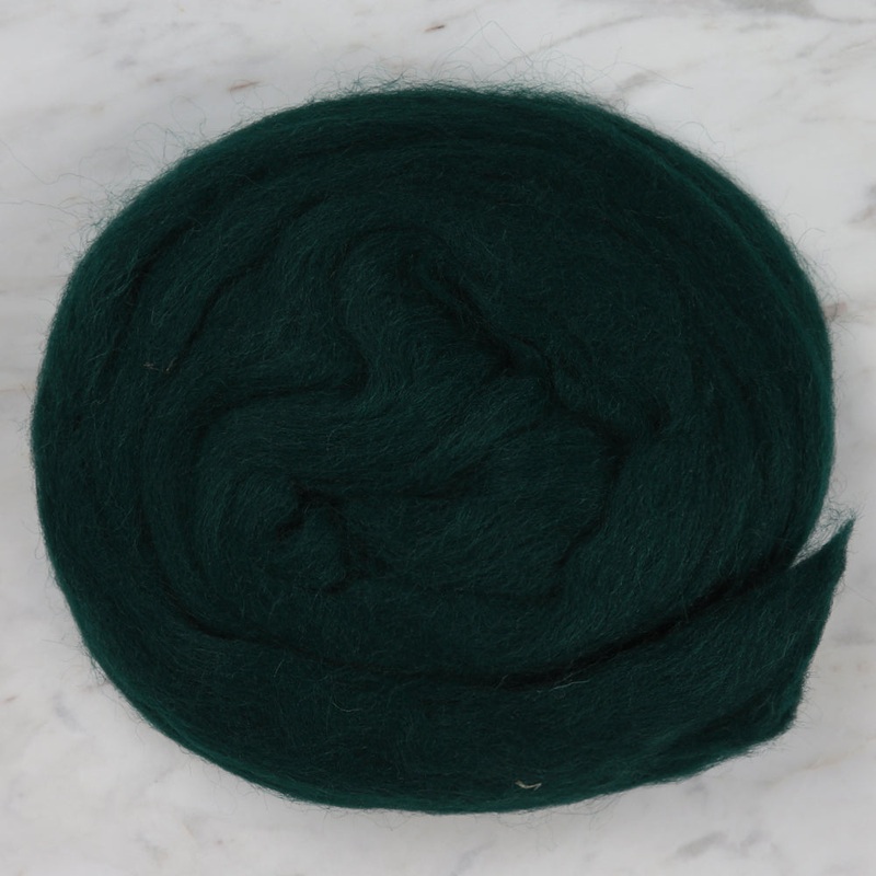 Kartopu Natural Wool Roving Felt,Green – K480