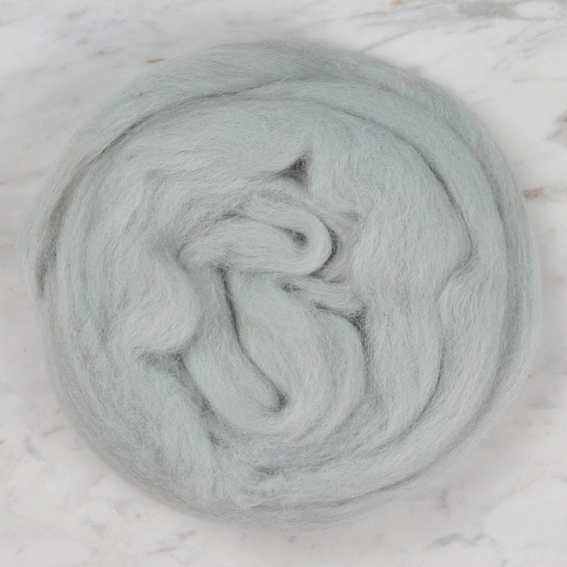 Kartopu Natural Wool Roving Felt,Grey – K920