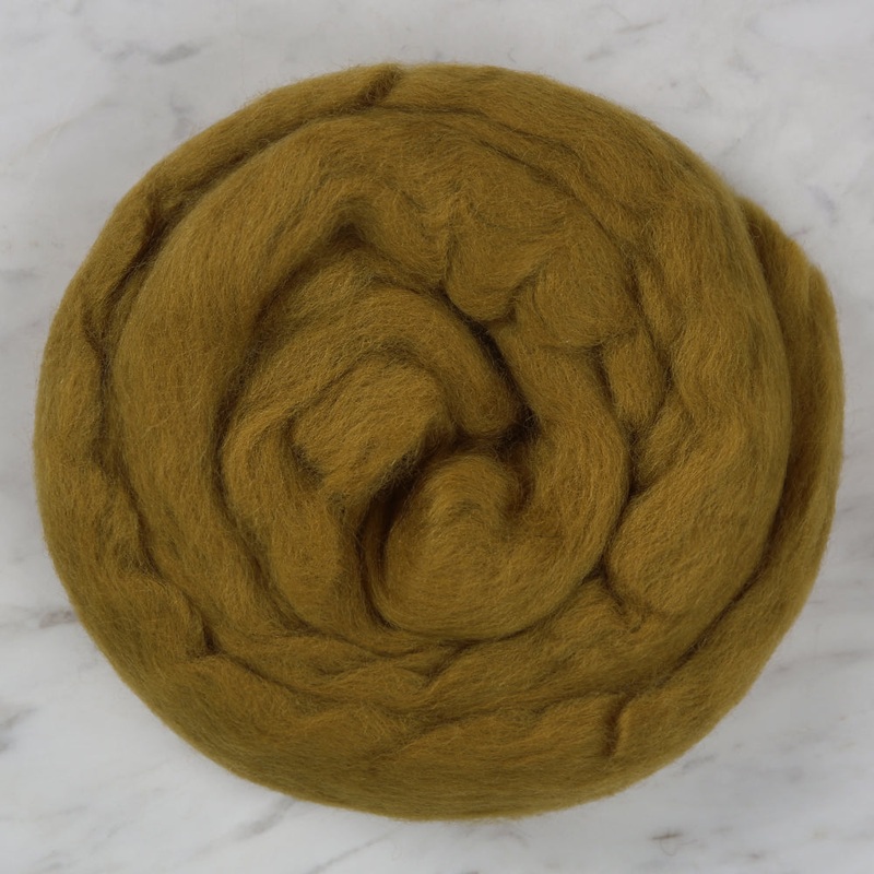 Kartopu Natural Wool Roving Felt,Mustard – K365