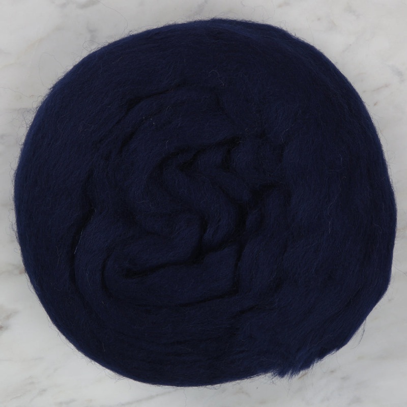 Kartopu Natural Wool Roving Felt,Navy blue – K632