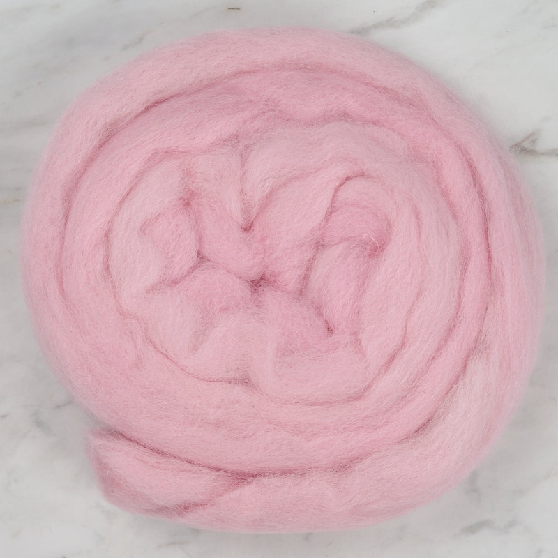Kartopu Natural Wool Roving Felt,Pink – K768